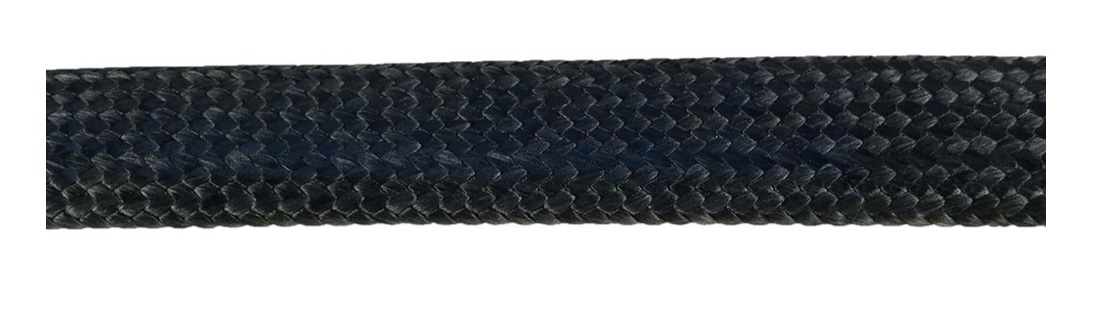 Fineline Dyneema Sleeve Chafe Guard Tubular Cover 12mm Black - Click Image to Close
